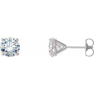 14K White 2 CTW Natural Diamond Cocktail-Style Earrings