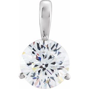 Platinum 1/3 CT Lab-Grown Diamond Pendant